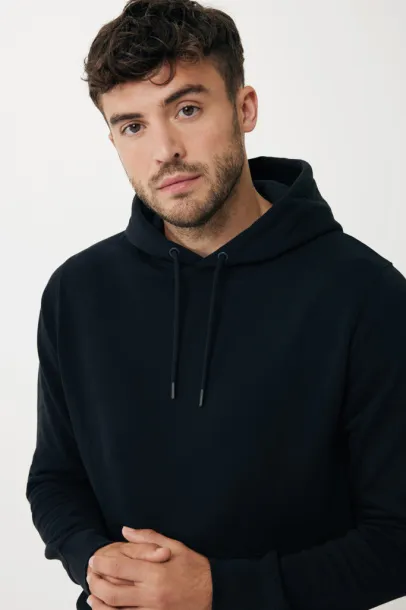  Iqoniq Rila unisex lagani hoodie od recikliranog pamuka, 280 g/m² - iqoniq Crna