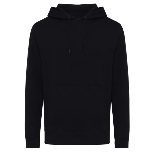  Iqoniq Rila lightweight recycled cotton hoodie - iqoniq Black 