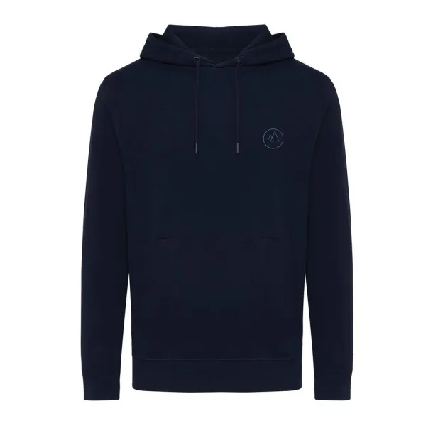  Iqoniq Rila lightweight recycled cotton hoodie - iqoniq blue 