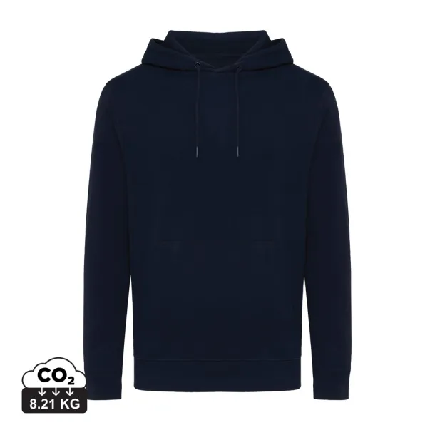  Iqoniq Rila lightweight recycled cotton hoodie - iqoniq navy