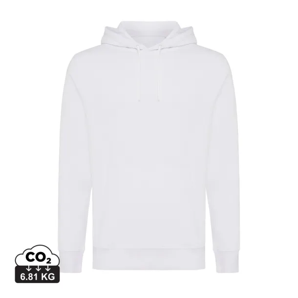  Iqoniq Rila unisex lagani hoodie od recikliranog pamuka, 280 g/m² - iqoniq recycled white