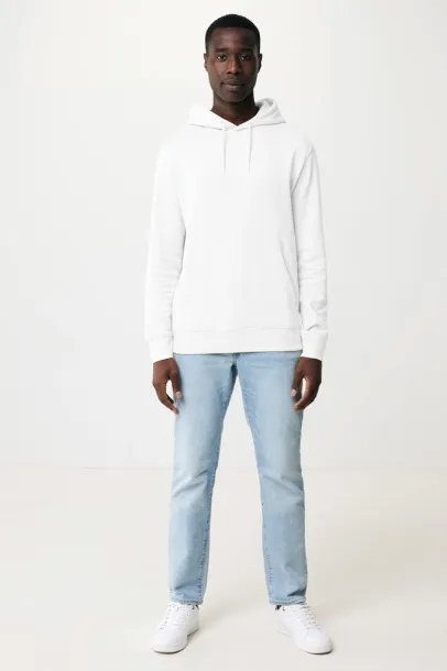  Iqoniq Rila unisex lagani hoodie od recikliranog pamuka, 280 g/m² - iqoniq recycled white