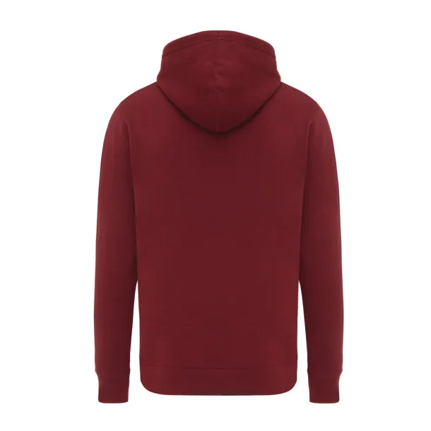  Iqoniq Rila unisex lagani hoodie od recikliranog pamuka, 280 g/m² - iqoniq burgundy