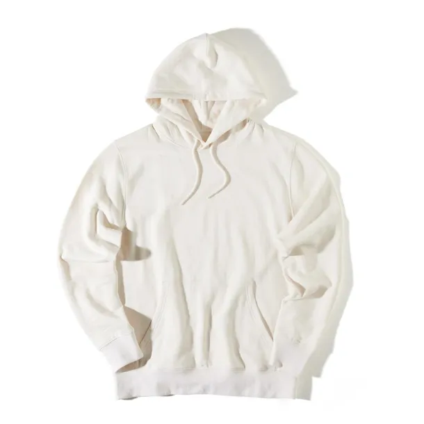  Iqoniq Rila lightweight recycled cotton hoodie - iqoniq white 