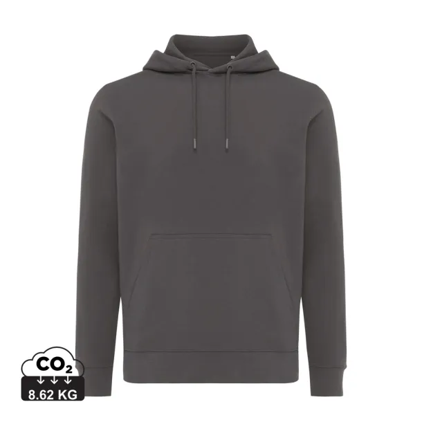  Iqoniq Rila lightweight recycled cotton hoodie - iqoniq anthracite