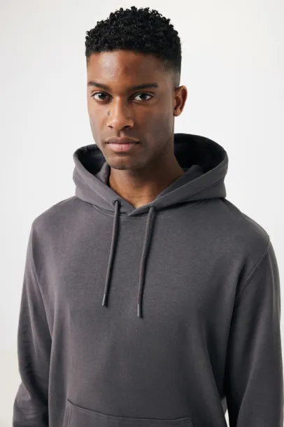  Iqoniq Rila lightweight recycled cotton hoodie - iqoniq anthracite