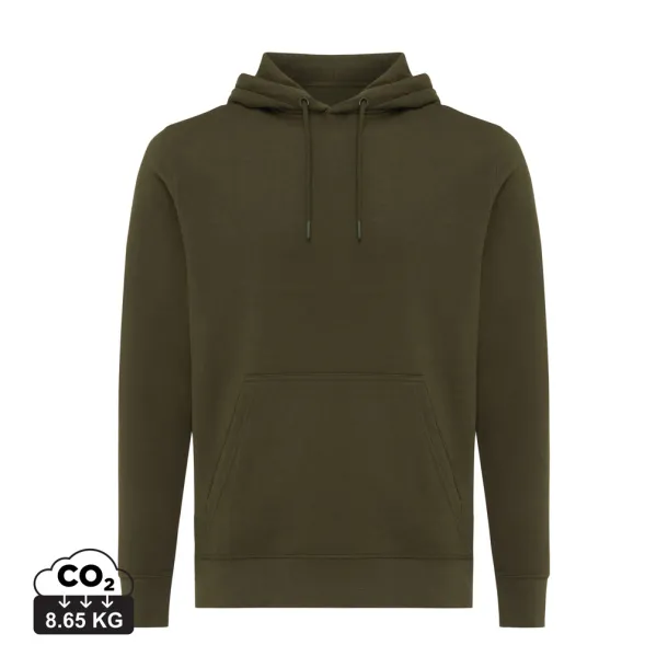  Iqoniq Rila unisex lagani hoodie od recikliranog pamuka, 280 g/m² - iqoniq khaki