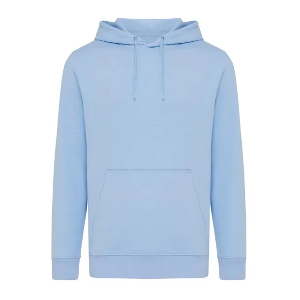  Iqoniq Rila lightweight recycled cotton hoodie - iqoniq sky blue