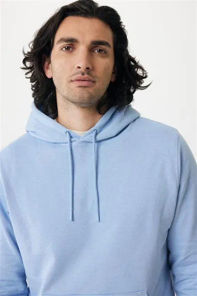  Iqoniq Rila lightweight recycled cotton hoodie - iqoniq blue 