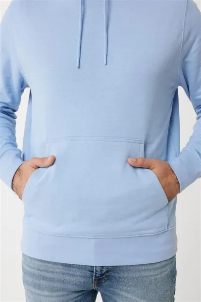  Iqoniq Rila lightweight recycled cotton hoodie - iqoniq sky blue