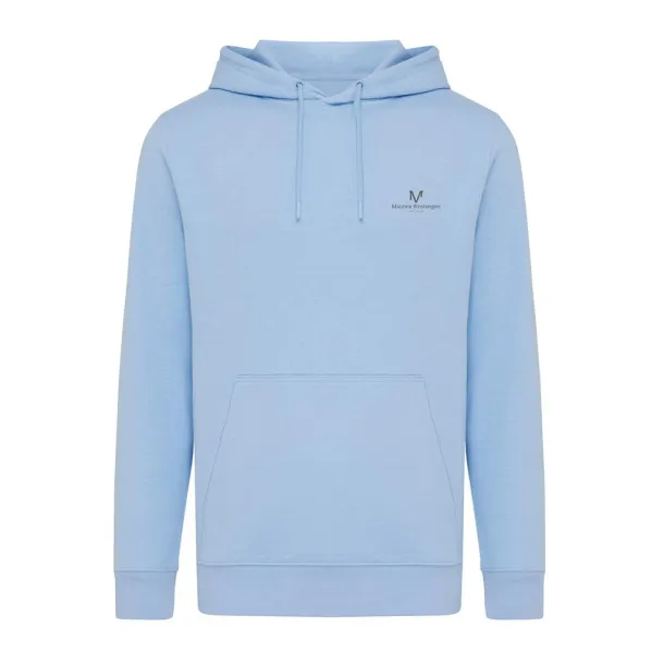  Iqoniq Rila lightweight recycled cotton hoodie - iqoniq sky blue