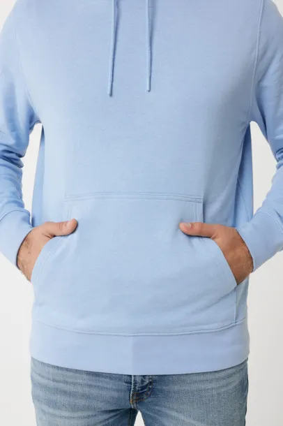  Iqoniq Rila lightweight recycled cotton hoodie - iqoniq sky blue