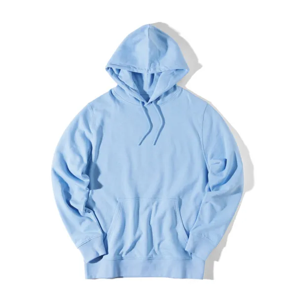  Iqoniq Rila lightweight recycled cotton hoodie - iqoniq sky blue