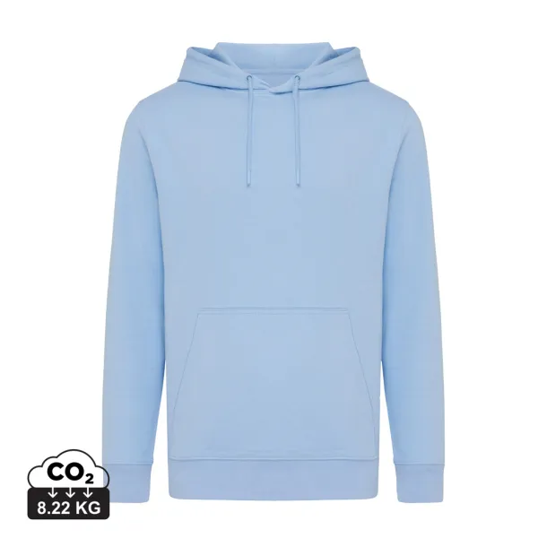  Iqoniq Rila lightweight recycled cotton hoodie - iqoniq blue 