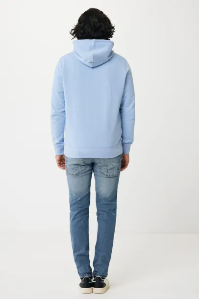  Iqoniq Rila lightweight recycled cotton hoodie - iqoniq blue 