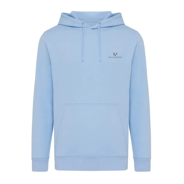  Iqoniq Rila lightweight recycled cotton hoodie - iqoniq sky blue