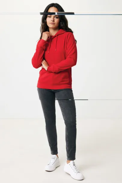  Iqoniq Rila unisex lagani hoodie od recikliranog pamuka - iqoniq Red 