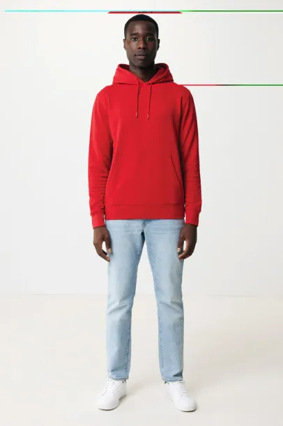  Iqoniq Rila lightweight recycled cotton hoodie - iqoniq Red 