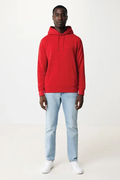  Iqoniq Rila unisex lagani hoodie od recikliranog pamuka, 280 g/m² - iqoniq Crvena