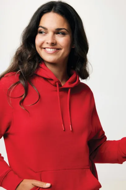  Iqoniq Rila lightweight recycled cotton hoodie - iqoniq Red 