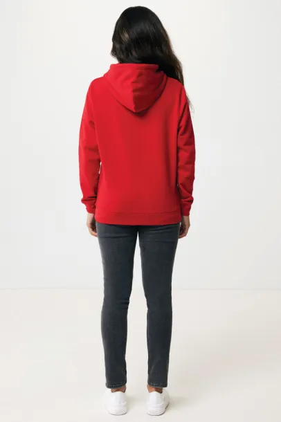  Iqoniq Rila lightweight recycled cotton hoodie - iqoniq Crvena