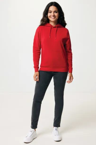  Iqoniq Rila unisex lagani hoodie od recikliranog pamuka, 280 g/m² - iqoniq Crvena