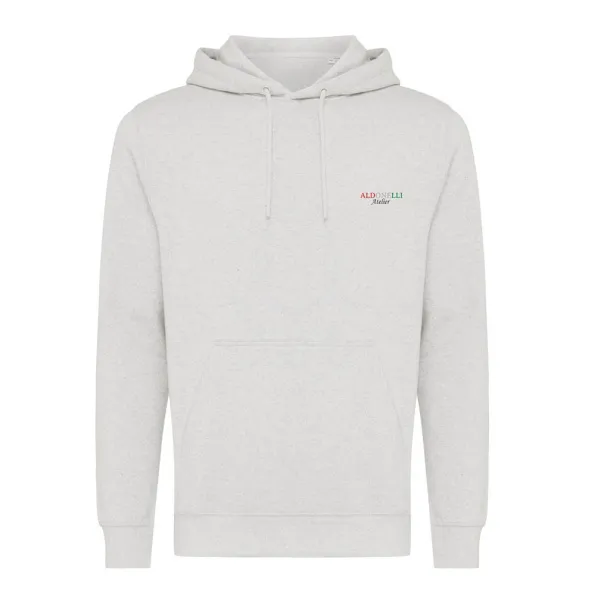  Iqoniq Rila unisex lagani hoodie od recikliranog pamuka, 280 g/m² - iqoniq light heather grey