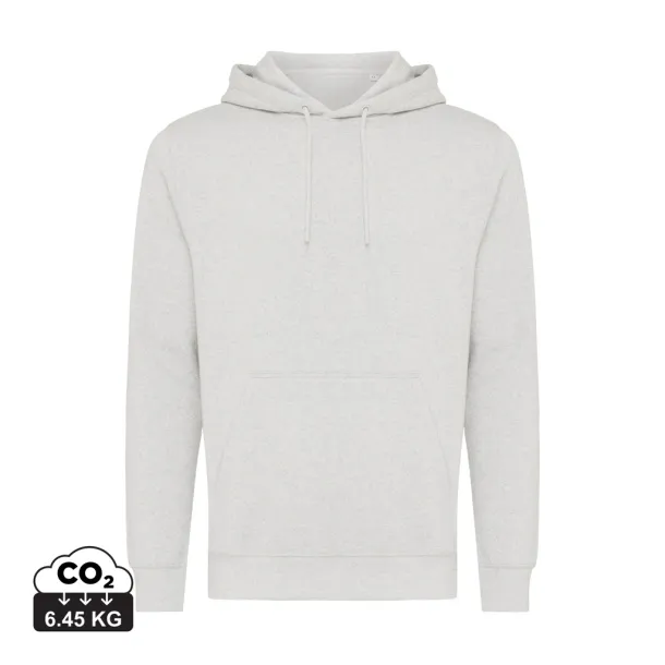  Iqoniq Rila lightweight recycled cotton hoodie - iqoniq light heather grey