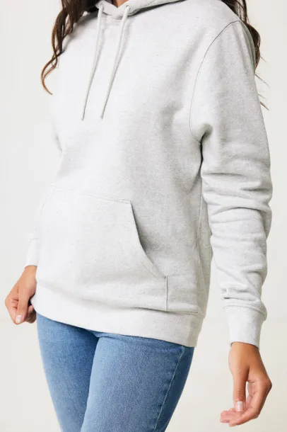  Iqoniq Rila unisex lagani hoodie od recikliranog pamuka - iqoniq light heather grey