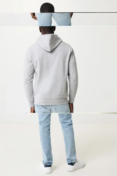  Iqoniq Rila unisex lagani hoodie od recikliranog pamuka, 280 g/m² - iqoniq light heather grey