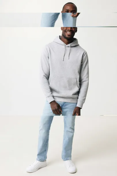  Iqoniq Rila unisex lagani hoodie od recikliranog pamuka, 280 g/m² - iqoniq light heather grey