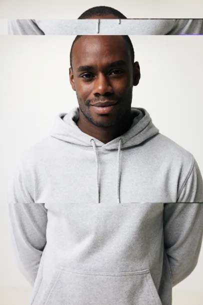  Iqoniq Rila lightweight recycled cotton hoodie - iqoniq light heather grey