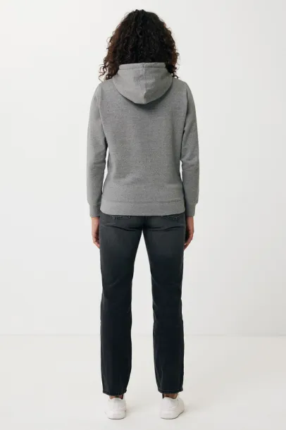  Iqoniq Rila lightweight recycled cotton hoodie - iqoniq light heather anthracite