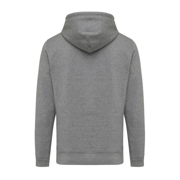  Iqoniq Rila lightweight recycled cotton hoodie - iqoniq light heather anthracite