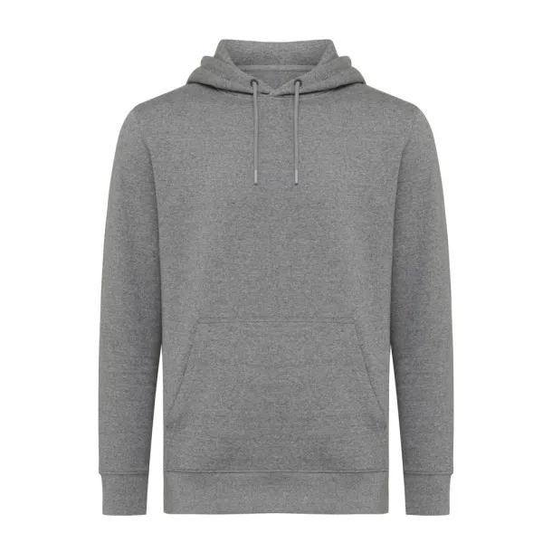  Iqoniq Rila lightweight recycled cotton hoodie - iqoniq light heather anthracite
