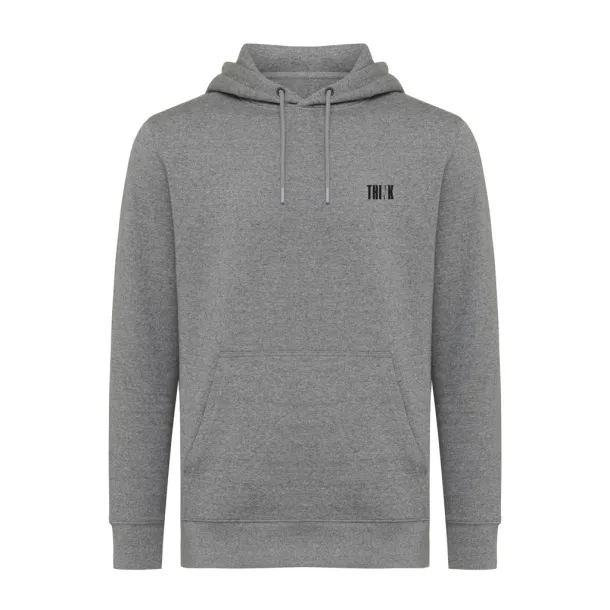  Iqoniq Rila lightweight recycled cotton hoodie - iqoniq anthracite 