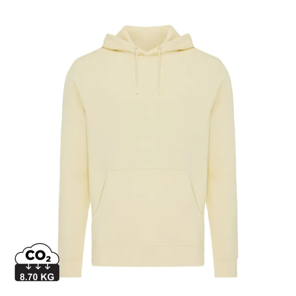  Iqoniq Rila lightweight recycled cotton hoodie - iqoniq cream yellow 