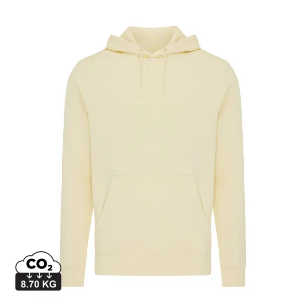  Iqoniq Rila unisex lagani hoodie od recikliranog pamuka, 280 g/m² - iqoniq cream yellow