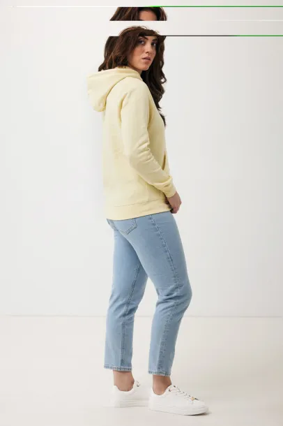  Iqoniq Rila unisex lagani hoodie od recikliranog pamuka, 280 g/m² - iqoniq cream yellow