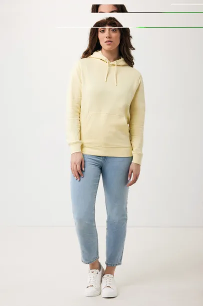  Iqoniq Rila unisex lagani hoodie od recikliranog pamuka, 280 g/m² - iqoniq cream yellow