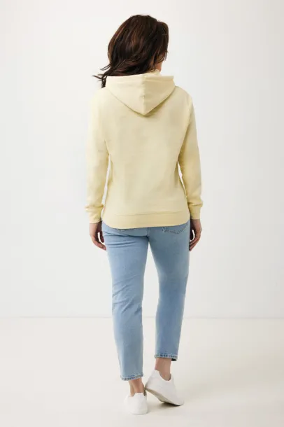  Iqoniq Rila lightweight recycled cotton hoodie - iqoniq cream yellow 