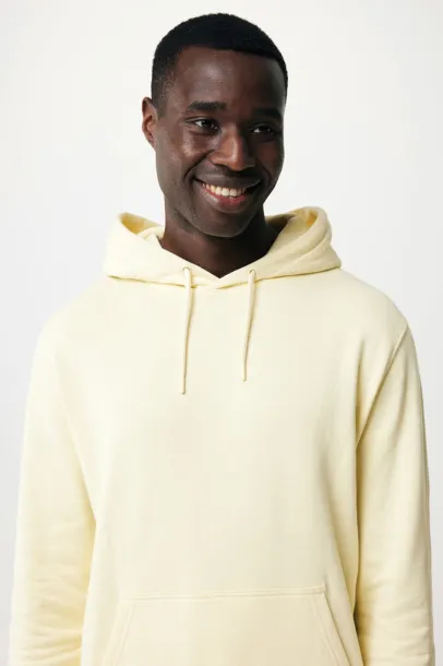  Iqoniq Rila lightweight recycled cotton hoodie - iqoniq cream yellow 