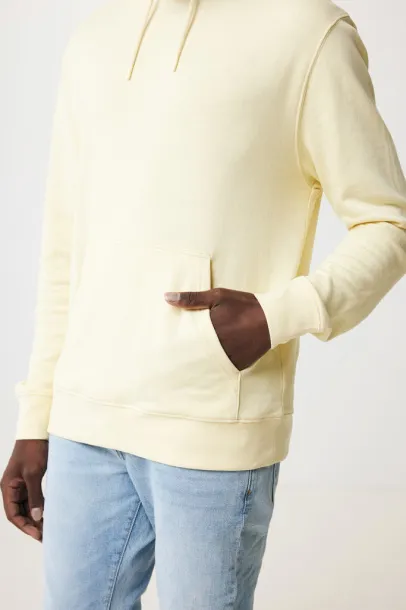  Iqoniq Rila lightweight recycled cotton hoodie - iqoniq cream yellow 