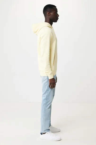  Iqoniq Rila lightweight recycled cotton hoodie - iqoniq cream yellow 