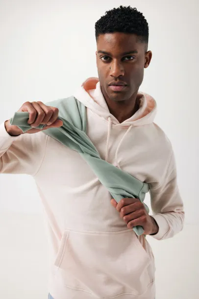  Iqoniq Rila lightweight recycled cotton hoodie - iqoniq cloud pink 