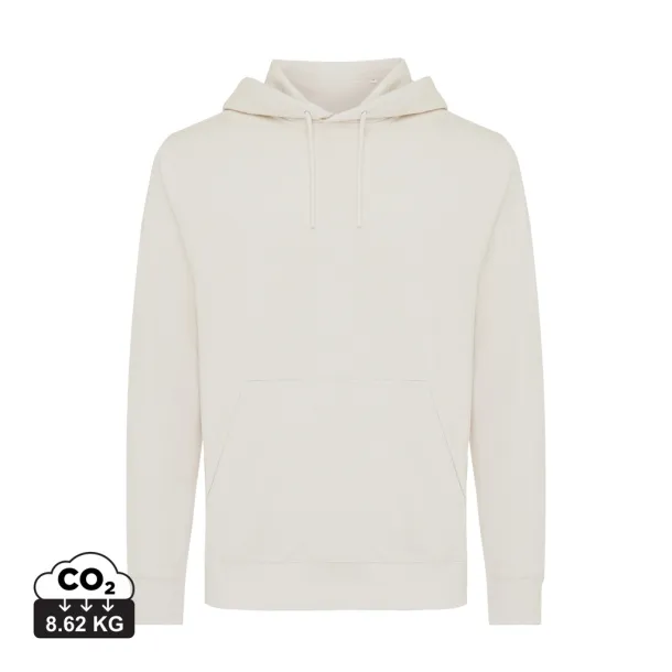  Iqoniq Rila lightweight recycled cotton hoodie - iqoniq ivory white 