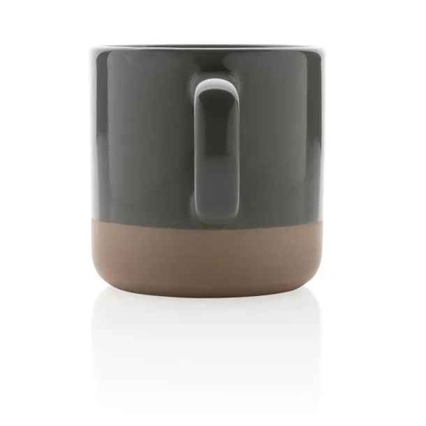  Glazirana keramička šalica, 360 ml - XD Collection Siva