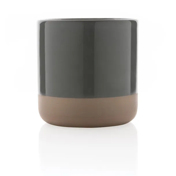  Glazirana keramička šalica, 360 ml - XD Collection Siva