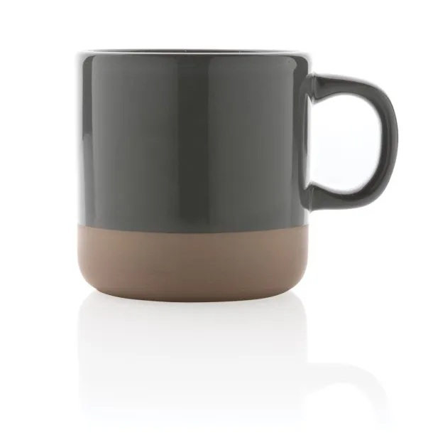  Glazirana keramička šalica, 360 ml - XD Collection Siva