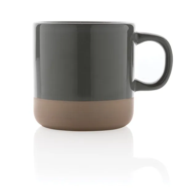  Glazirana keramička šalica, 360 ml - XD Collection Siva